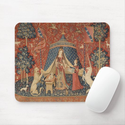 The Lady en de Unicorn Muismat (Met muis)