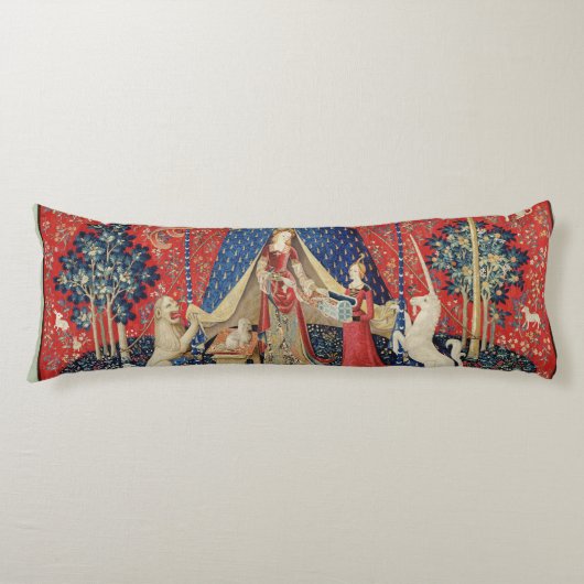 The Lady en de Unicorn: "Naar mijn enige wens" 2 Lichaamskussen (Voorkant)