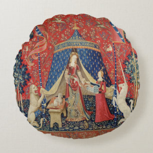 The Lady en de Unicorn: "Naar mijn enige wens" Rond Kussen