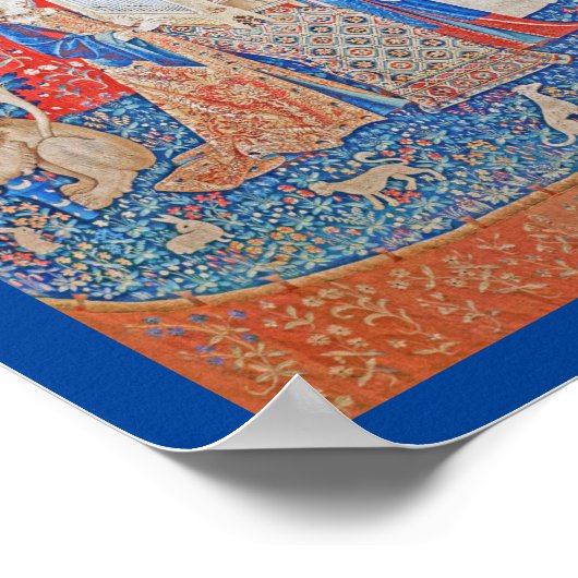 The Lady en de Unicorn Poster (Hoek)