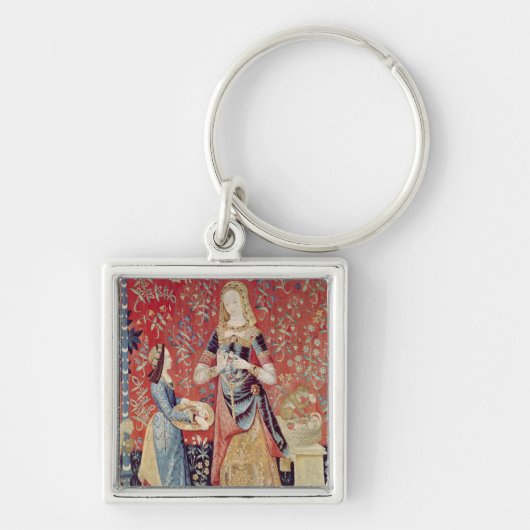 The Lady en de Unicorn: "Ruik" Sleutelhanger (Voorkant)