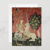 The Lady en de Unicorn: 'Sight' Briefkaart (Voorkant / Achterkant)