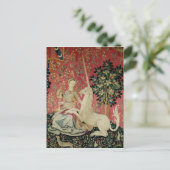 The Lady en de Unicorn: 'Sight' Briefkaart (Staand voorkant)