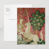 The Lady en de Unicorn: 'Sight' Briefkaart (Voorkant / Achterkant)