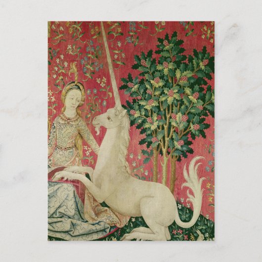 The Lady en de Unicorn: 'Sight' Briefkaart (Voorkant)
