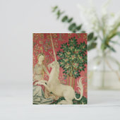 The Lady en de Unicorn: 'Sight' Briefkaart (Staand voorkant)