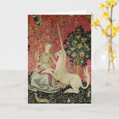 The Lady en de Unicorn: 'Sight' Kaart (Gele Bloem)