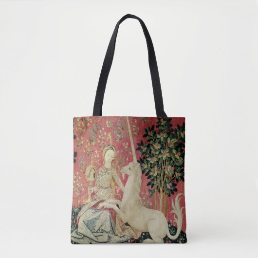 The Lady en de Unicorn: 'Sight' Tote Bag (Voorkant)