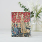 The Lady en de Unicorn: 'Smaak' Briefkaart (Staand voorkant)