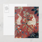 The Lady en de Unicorn: 'Smaak' Briefkaart (Voorkant / Achterkant)