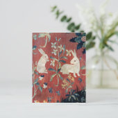 The Lady en de Unicorn: 'Smaak' Briefkaart (Staand voorkant)