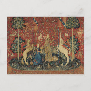 The Lady en de Unicorn: 'Smaak' Briefkaart