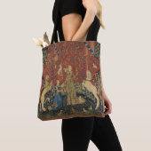 The Lady en de Unicorn: "Smaak" Tote Bag (Dichtbij)