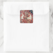 The Lady en de Unicorn: 'Smaak' Vierkante Sticker (Tas)