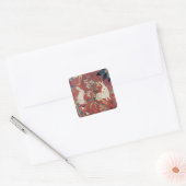 The Lady en de Unicorn: 'Smaak' Vierkante Sticker (Envelop)