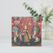 The Lady en de Unicorn, Smell Bedankkaart (Staand voorkant)