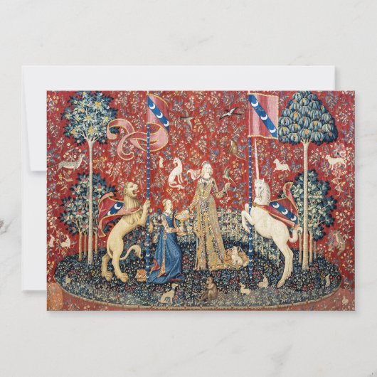 The Lady en de Unicorn, Taste Bedankkaart (Voorkant)