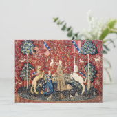 The Lady en de Unicorn, Taste Bedankkaart (Staand voorkant)