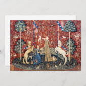 The Lady en de Unicorn, Taste Bedankkaart (Voorkant / Achterkant)