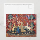 The Lady en de Unicorn, Taste Briefkaart (Voorkant / Achterkant)