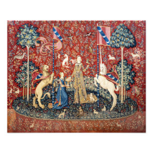 The Lady en de Unicorn, Taste Foto Afdruk