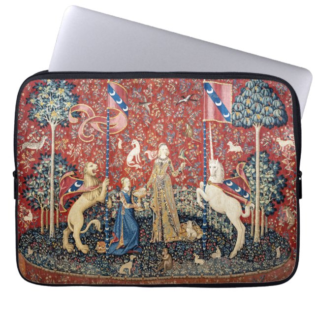 The Lady en de Unicorn, Taste Laptop Sleeve (Voorkant)