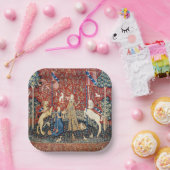 The Lady en de Unicorn, Taste Papieren Bordje (Feest)