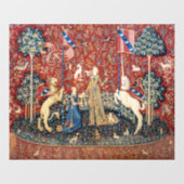 The Lady en de Unicorn, Taste Raamsticker (Vel)