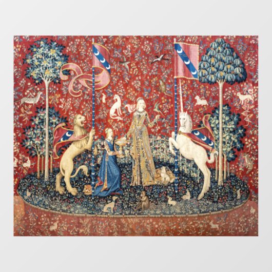 The Lady en de Unicorn, Taste Raamsticker (Vel)