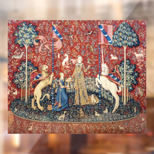 The Lady en de Unicorn, Taste Raamsticker (Vel 2)