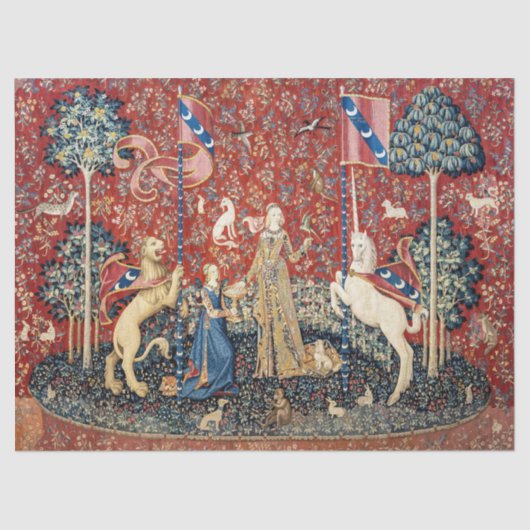 The Lady en de Unicorn, Taste Tissuepapier (Voorkant)