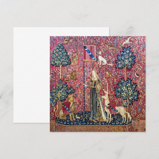 The Lady en de Unicorn, Touch Bedankkaart (Voorkant / Achterkant)