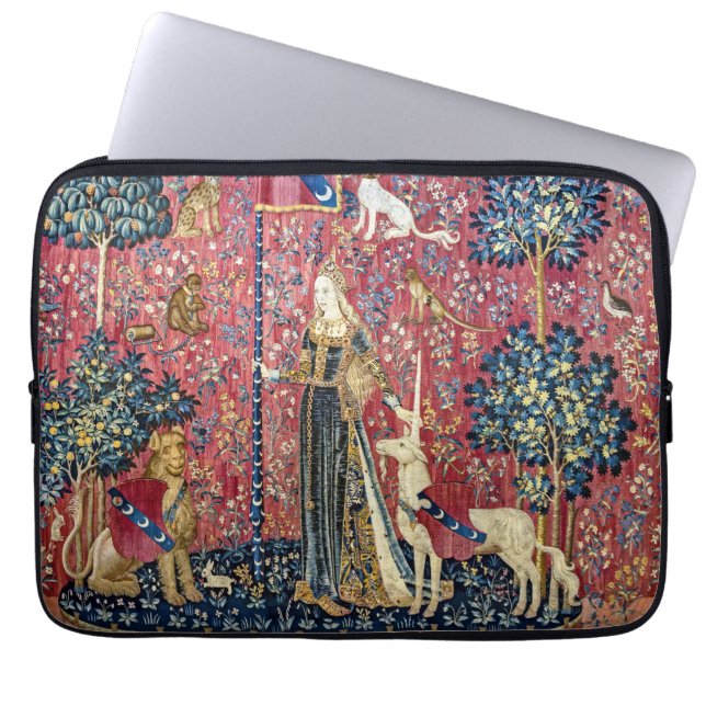 The Lady en de Unicorn, Touch Laptop Sleeve (Voorkant)
