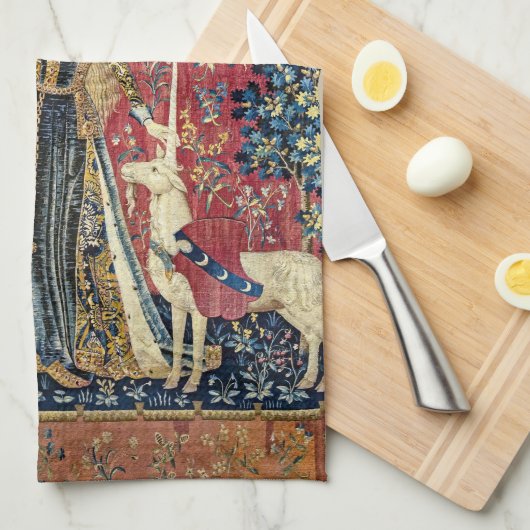 The Lady en de Unicorn, Touch Theedoek (Quarter Fold)