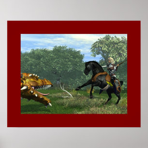 The Lady en Dragon Poster