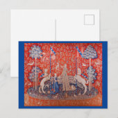 The Lady en Unicorn Briefkaart (Voorkant / Achterkant)