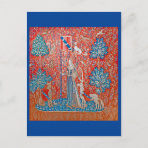 The Lady en Unicorn / Touch Briefkaart
