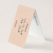 The Lady houdt van honden en katten Visitekaartje (Achterkant)