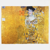 The Lady in Gold, Gustav Klimt Fleece Blanket Deken (Voorkant (Horizontaal))