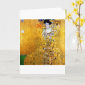 The Lady in Gold, Gustav Klimt Kaart (Gele Bloem)