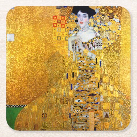 The Lady in Gold, Gustav Klimt Kartonnen Onderzetters (Voorkant)