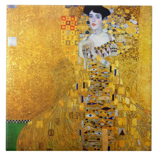 The Lady in Gold, Gustav Klimt Tegeltje (Voorkant)