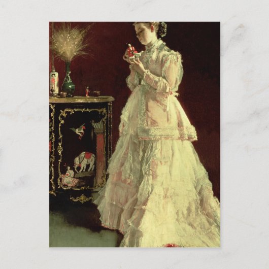 The Lady in Pink, 1867 Briefkaart (Voorkant)