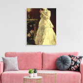 The Lady in Pink, 1867 Canvas Afdruk (Insitu (Woonkamer))