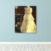 The Lady in Pink, 1867 Canvas Afdruk (Insitu (Houten vloer))