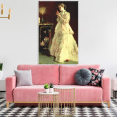 The Lady in Pink, 1867 Canvas Afdruk (Insitu (Woonkamer))