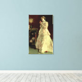 The Lady in Pink, 1867 Canvas Afdruk (Insitu (Houten vloer))