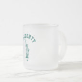 The Lady Liberty Matglas Koffiemok (Voorkant rechts)