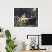 The Lady of Shallot, 1888 John William Waterhouse Poster (Thuiskantoor)