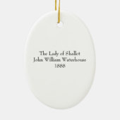 The Lady of Shallot Ornament (Achterkant)